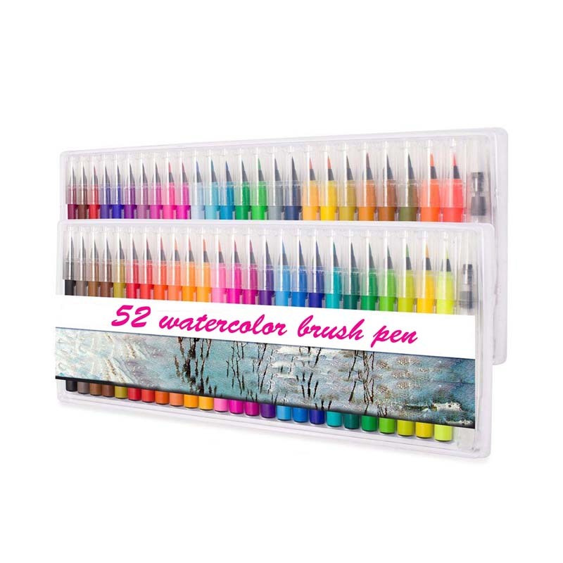 50 colors dye ink watercolor brush marker